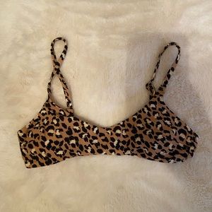 Cheetah print bikini top
